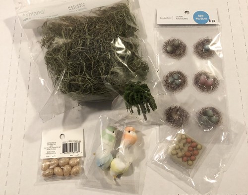 Holiday bird decor natural - holiday,