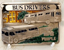 Vtg Bus Drivers Belt Buckle