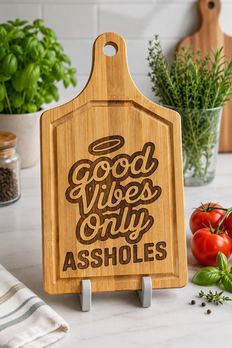 Funny engraved bamboo - funny, chopping