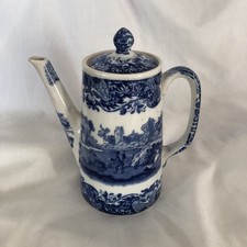 Copeland Spode Antique Italian Blue & White 18thC Imari Oriental Coffee Pot
