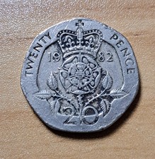Rare UK 20p Coin 1982 Twenty