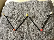 Vintage Sputnik 5 Hook Wall Coat Hangers Coloured Atomic Rocket Authentic 1960's