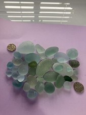 Lovely Collection of Genuine Seaham Sea Glass 200g  Shades Of Aqua