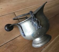Vintage Copper Small Coal Scuttle, brass fittings- Wooden Handle Cage2