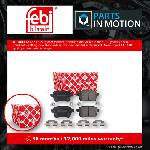 Brake pads set fits vauxhall - pads,