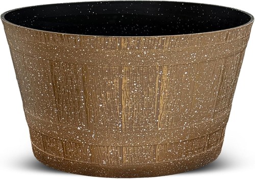 Large round barrel - large, planter