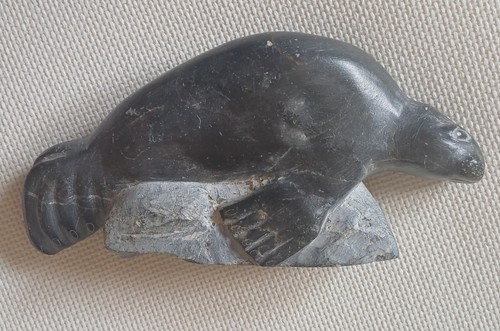 Inuit carved heavy stone - heavy,