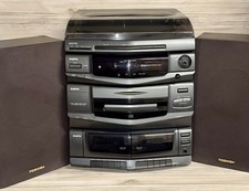 Sanyo DC-X750 Vintage Hifi Stereo System CD Tape FM Toshiba Speakers Working