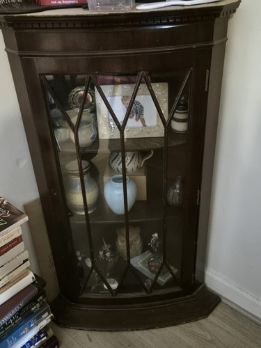 Vintage mahogany corner unit - vintage,