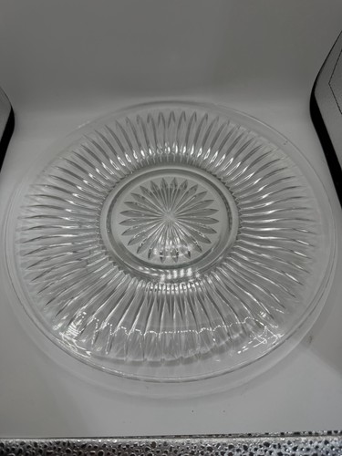 Clear glass serving platter - clear,