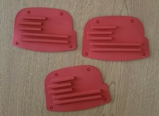 Rare Genuine Sparco Pedal Rubbers Red