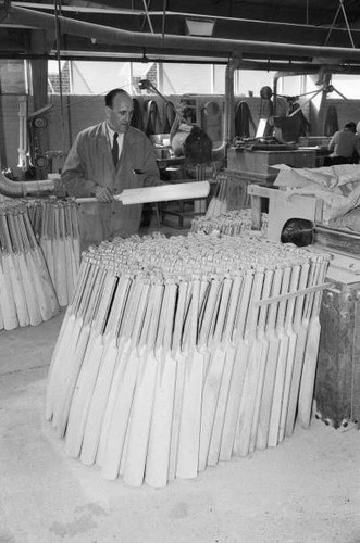 Cricket bat production - , at