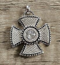 Sterling Silver 925 Celtic / Maltese Cross Pendant. New.