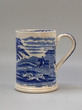 Blue & White Transfer Mug