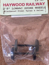 O GAUGE LOWMAC SPOKE WHEELS 2' 8"