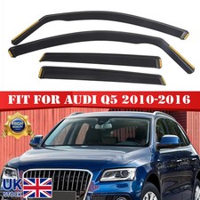 Wind Rain Sun Deflectors 4Pcs Tinted 2010-2016 For Audi Q5 MK1 or SQ5 SUV 5-Door