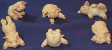 Set of Six New Small Piggy