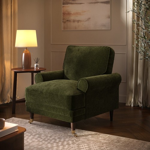 Moss green chenille - moss,