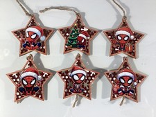 6 Spider-Man Wooden Christmas