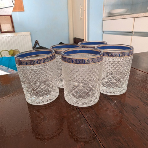 Set clear glass tumblers - glass,
