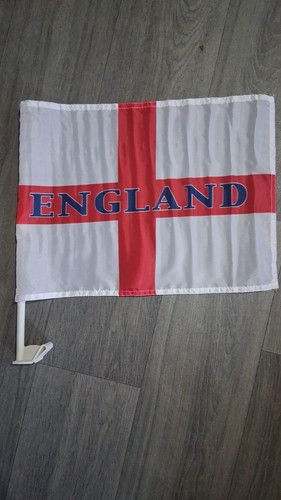 England car flag - car, window