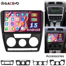Android 15 1+32GB Car Stereo Radio RDS Sat Nav Bluetooth For Skoda Octavia Mk2