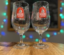 2 RARE new embossed Madri Pint