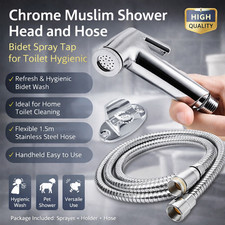 Chrome Muslim Shower Head and