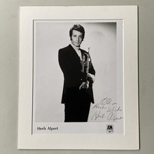 Herb Alpert Signed Mounted Photo
