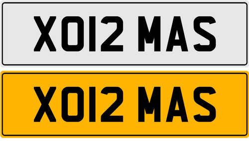 Xo12 mas personalised plate - mas,