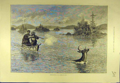 Original old antique print - original,