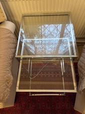Set of 2 Glass Nesting Tables