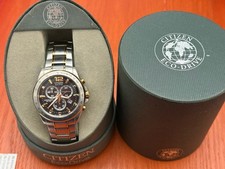 Citizen ECO Drive Chronograph Gents Watch H500-S081840 Stainless Steel Bracelet