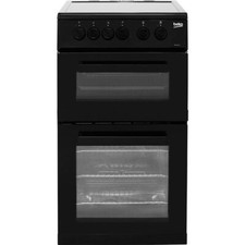 Beko KDC5422AK 50cm Free Standing Electric Cooker with Ceramic Hob Black A