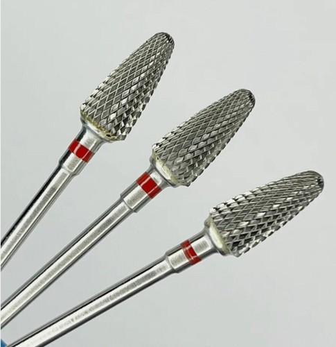 Carbide nail drill - carbide, red