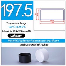 End Cap Black Silicone Rubber Blanking Stopper Cover for Pipe Tube Pole Rod Hose