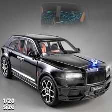 1/20 Diecast Vehicle Rolls-Royce Cullinan Model Car Toy Sound Light Toy Gifts