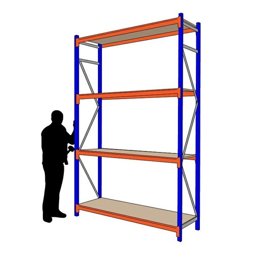 Longspan shelving each bay - longspan,