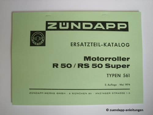 Zündapp spare parts catalog - , r