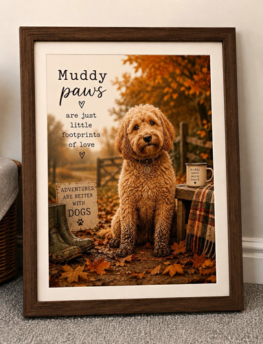 Muddy paws are - “muddy,