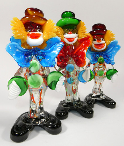 Vintage murano glass clown - murano,