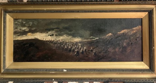 Antique oil painting arab - antique,