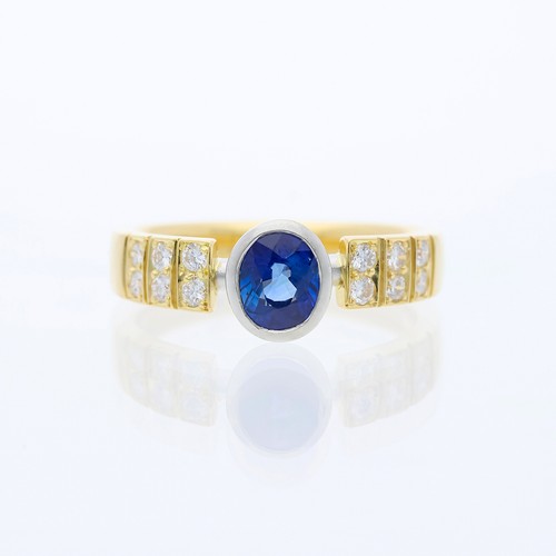 Sapphire ring 750 - ring,