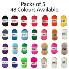 Cygnet PATO DK Knitting PACK OF 5 Yarn / Wool - 100g Double Knit Ball 48 Shades