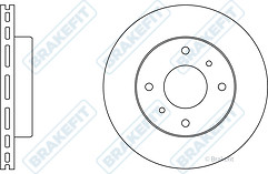 Brakefit sdk6156 brake disc - sdk6156,