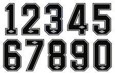 Vinyl 1980's Football Shirt Soccer Numbers Umbro Print Football Vintage Premier