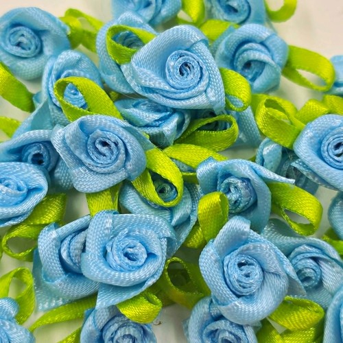 Satin ribbon roses - satin, rose