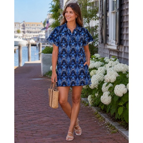 Alice olivia blue white jem - +,