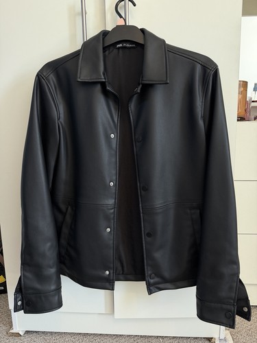 Zara faux leather - faux, black