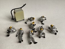 Hornby Scalextric 1:32 Pit Crew Figures Silver And Yellow (Used, PLEASE READ)